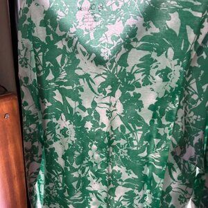 NEW Chico's Size 4 (20-22) Summer Cotton TOP 3/4 sleeve.